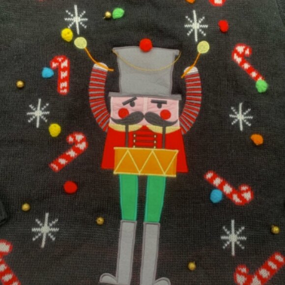 Nutcracker Light Up “Ugly Christmas” Sweater S - Picture 3 of 6